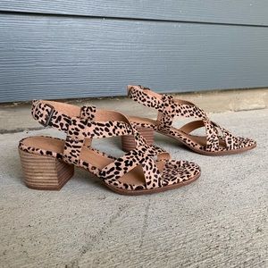 Madewell Heels- Spotted Calf Hair